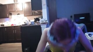 Hawt Cyber Elf gives astonishing oral sex, gets screwed & dominated hard by large wang, and creampied