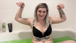 Alt Angel Plays and Squirts in Slime Baths