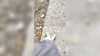 Colombian Gal Masturbates in Public on the Street
