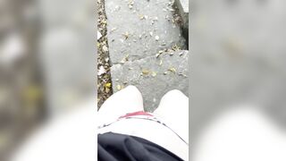 Colombian Gal Masturbates in Public on the Street