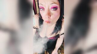 A Quick Dangling A Cigarette Clip With U Nice-looking Smokin' Queen, Tina Snua!