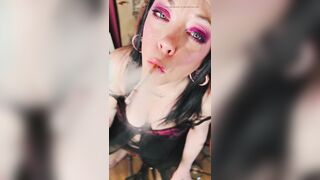 A Quick Dangling A Cigarette Clip With U Nice-looking Smokin' Queen, Tina Snua!