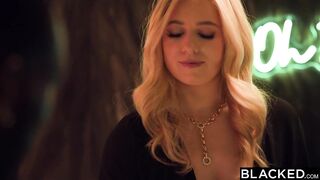 BLACKED Pretty Blond Bartender River Lynn Has Her BBC Fantasies Come True
