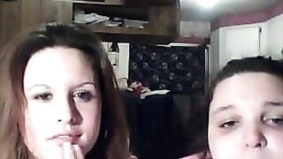 Fat Chubby Teens playing with their Tits and Pussy on Cam