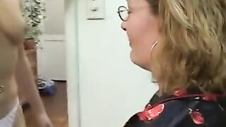 Old and Young Lesbians in Kitchen BVR