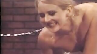 Blonde Lesbian Receives The Whip