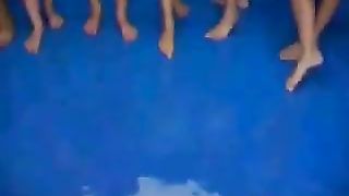 7 oiled up and horny teen lesbians