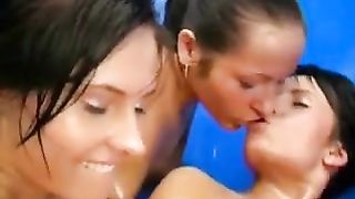 7 oiled up and horny teen lesbians