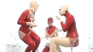 Big Nipple Lesbian Latex Slave!!!!!!!