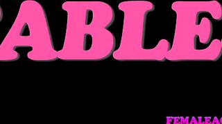 FemaleAgent MILF gets his wifes pussy wet for him