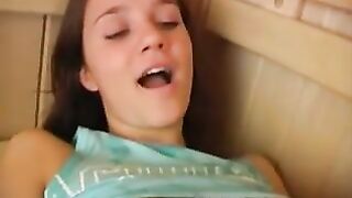 Lesbian teens in the sauna