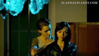 Ruby Rose & Christina Ricci Lesbian Kiss - ScandalPlanet.Com
