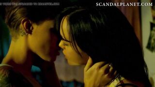Ruby Rose & Christina Ricci Lesbian Kiss - ScandalPlanet.Com