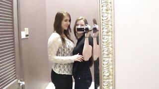 brit escort gets dressing room gg oral