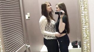 brit escort gets dressing room gg oral