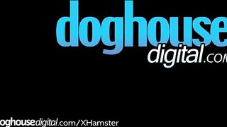 DogHouse Step-Teen Seduced by Dad's MILF and Toys Her Pussy!