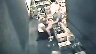 AMATEUR LESBIANS caught in the act by a security HIDDEN