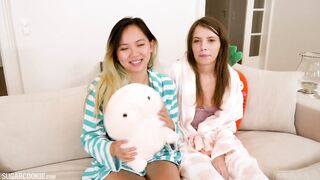 Insanely cute 18yo teen with busty Asian British girl