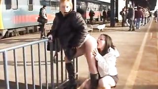 Lesbians Pissing In Public
