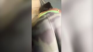 Having joy with my snatch outside