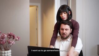 Secretary Marimoore Unfathomable-mouths a Wang and Has Coarse Sex with Her Boss During the time that His Wife Is in the Next Room