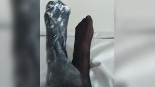 EBONY HOSE WITH LOTS OF COSMETICS