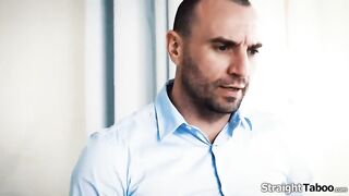 Teen Adria Allure does not wanna suck the boys shlong but has no choice or this guy will call the cops on her.This chab grabs her ponytail whilst this chab facefucks her