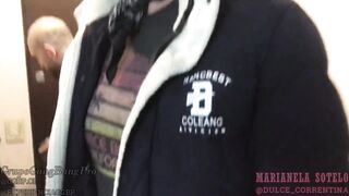 DULCE CORRENTINITA recibe de regalo de cumple las 4 velitas de GrupoGangBangPro, bukkake team fuck double penetration