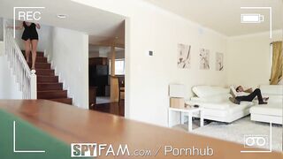 SPYFAM Large Boobie Step Daughter Caught Being Lustful