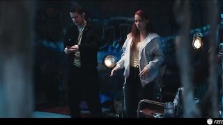 Ouija Board Parody Prank - Redhead Sweetheart Face Screwed Whilst the Time is Frozen