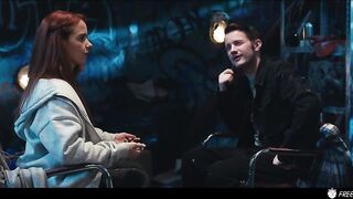 Ouija Board Parody Prank - Redhead Sweetheart Face Screwed Whilst the Time is Frozen