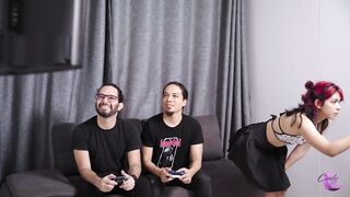 I caught my girlfriend cheating on me with my most good ally so we double penetration her.