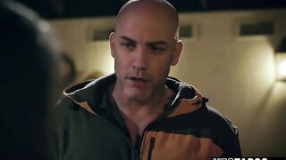 Charming tiny mother I'd like to fuck gets her cunt pounded mid workout by her large ramrod lewd coach