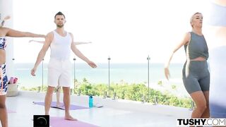 TUSHY Anal-Insane Yoga Instructor Sandra Lyd Sneaks Away With Married Guy For Secret Anal
