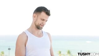 TUSHY Anal-Insane Yoga Instructor Sandra Lyd Sneaks Away With Married Guy For Secret Anal