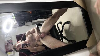 Giant ejaculation at the mirror HD jack denaro