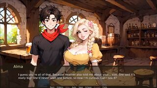 Farmer Kink [ TABOO Manga Game ] Ep.11 this babe took me to the WASHROOM to check my MASSIVE KNOB during the PARTY !