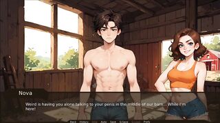 Farmer Kink [ TABOO Manga Game ] Ep.11 this babe took me to the WASHROOM to check my MASSIVE KNOB during the PARTY !