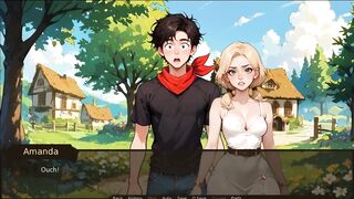 Farmer Kink [ TABOO Manga Game ] Ep.11 this babe took me to the WASHROOM to check my MASSIVE KNOB during the PARTY !