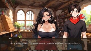 Farmer Kink [ TABOO Manga Game ] Ep.11 this babe took me to the WASHROOM to check my MASSIVE KNOB during the PARTY !