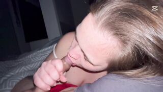 Older Spanish woman wakes up wanting milk, cum in her throat