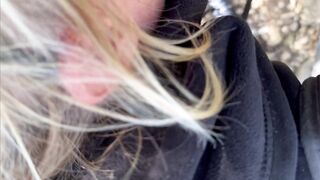HAWT WIFE FINDS STRANGER ON THE MOUNTAIN - FELLATIO AND CUM IN THROAT