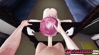 Comics Angel Lacus Clyne in Animation - Experience Tugjob Giant Penis Wanking, Deepthroat Irrumatio Accompanied by Groaning & Fellatio Finished with Cum in Throat