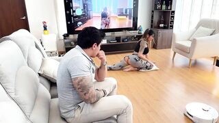 WTF? The stepfather used the robot vacuum cleaner so his stepdaughter could sit on a sextoy!