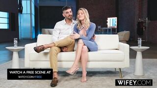 WIFEY Small Hotwife Sammm Next Door Holds Hubby's Hand Whilst This babe Devours Monster BBC