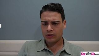 Hawt stepsister drank biggest dong and hawt sweetheart enjoyed hardcore vagina banging with stepbro