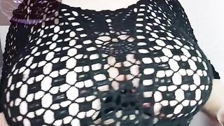 Bonita blusa de malla para salir