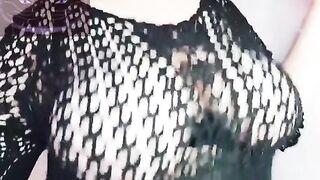 Bonita blusa de malla para salir