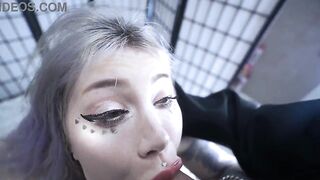 Breasty Whore Gets Banged By A Large Rod And Gets Creampied With A Lot Of Cum (Bukkake)