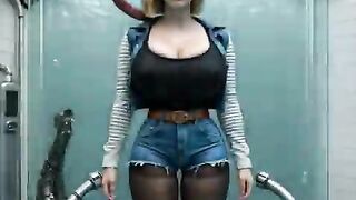 Android eighteen's outgoing inspection (AI-generated) (No live-action) (NSFW) (fully voice)